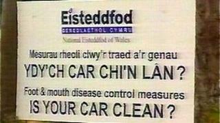 Arwydd diheintio