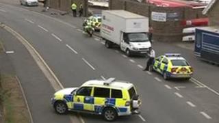The cyclist was treated at the scene by paramedics