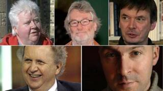 Val McDermid, Iain Banks, Ian Rankin, Alexander McCall Smith and Christopher Brookmyre