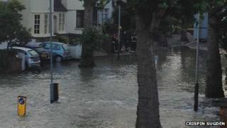 Herne Hill burst water main