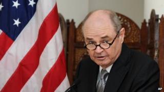 US special envoy on Afghanistan and Pakistan James Dobbins in Delhi on June 27, 2013