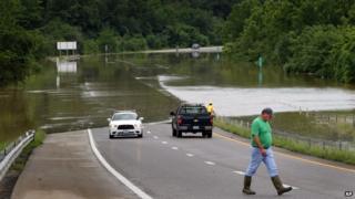 Interstate 44 near Jerome, Missouri, on 7 August 2013