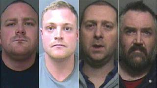(From left) Stephen Sumner, James Gardner, James Somers, Jason Millington