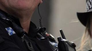 Male and female police officer