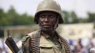 Nigerian soldier in Maiduguri