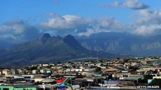 A general view of The Khayelitsha Township on 9 June, 2010 in Cape Town, South Africa.