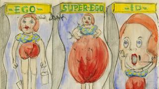 Zoe Beloff's sketchings of Hall of Mirrors