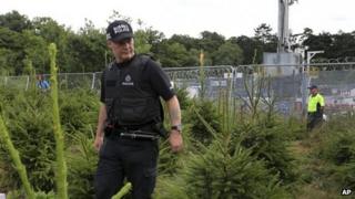 Sussex Police patrol the area