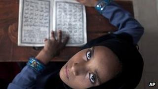 Girl in Karachi madrassa