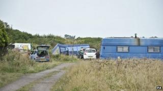 A former Camp Badger site, near Watchet in Somerset