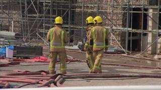 Firefighters on site at police centre