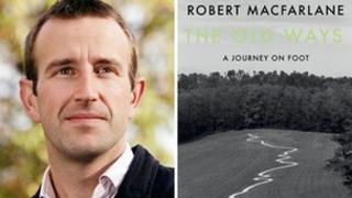 Robert Macfarlane and book cover for The Old Ways