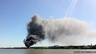 Fire in Gravesend