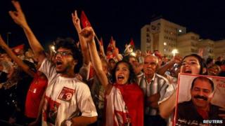 Protesters in Tunis (7 September 2013)