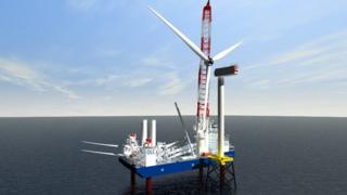 Installation of wind turbines