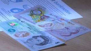 Specimen polymer banknotes