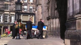John Bellany funeral at St Giles Pic: Morag Kinniburgh