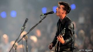 Alex Turner of the Arctic Monkeys