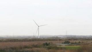 Model of proposed wind turbine