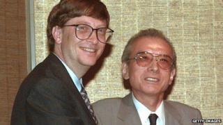 Хироши Ямаути и Билл Гейтс