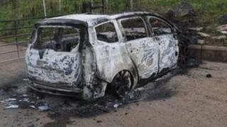 The woman's car was later found burnt out on Glenside Road