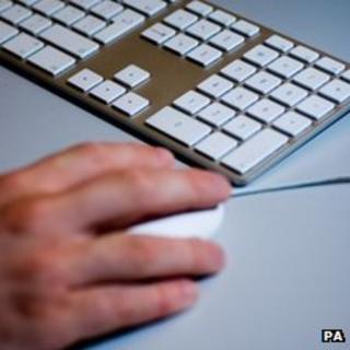Man on computer