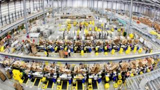 Inside one of Amazon's 'fulfilment centres'