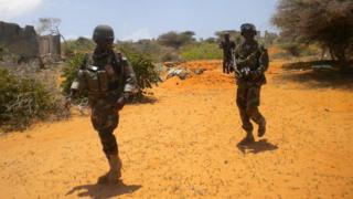 Войска Амисом были развернуты для охоты на боевиков «Аш-Шабаб» в южной части Сомали. Фото Доминика Херста.
