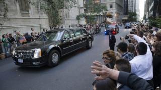 Barack Obama's motorcade