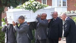 Sabrina Moss' funeral
