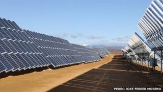 solar power plant, la robla in leon