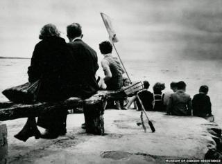 Еврейские беженцы после прибытия в Швецию