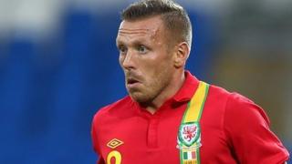 Craig Bellamy in action for Wales