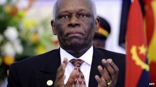 Angola's President Jose Eduardo Dos Santo, photographed in August 2011