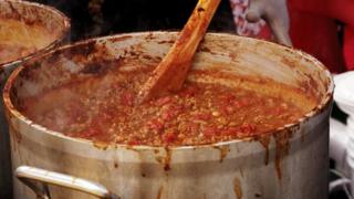 casserole dish full of stew