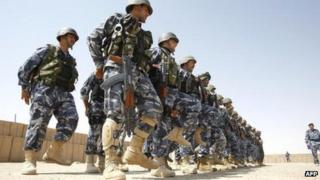 Iraqi policemen in Anbar (2009)