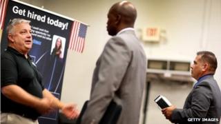 A man at a recruitment drive