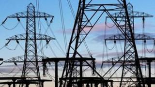 Electricity pylons