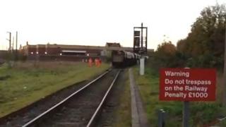 The freight train near King's Lynn