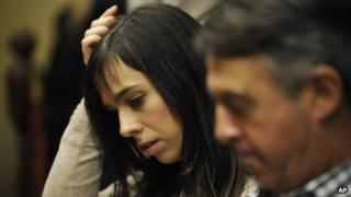 Pianist Laia Martin in court in Girona, Spain (15 Nov. 2013)