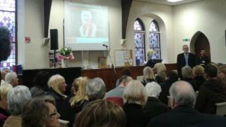 The memorial service for Susan May