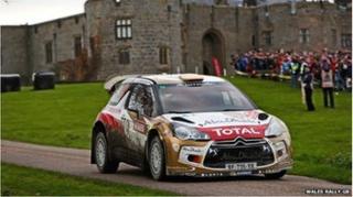 Wales Rally GB care at Chirk Castle