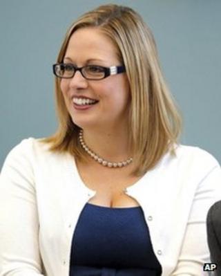 US Representative Kyrsten Sinema in Tempe, Arizona, on 20 August 2013
