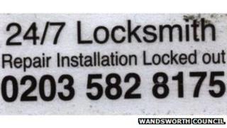 Stickers on doors
