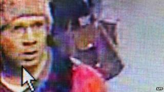 A handout photo from Paris prosecutors of a man suspected of gun attacks in Paris