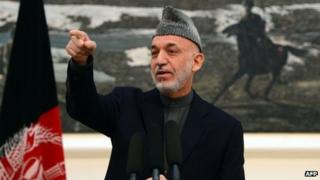 Afghan President Hamid Karzai