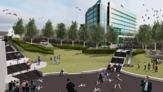 Artist's impression of slides