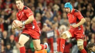George North a Justin Tipuric