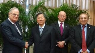 Peter Harwood, Shang Fulin, William Mason and Kevin Stewart