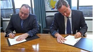 Alex Salmond a David Cameron